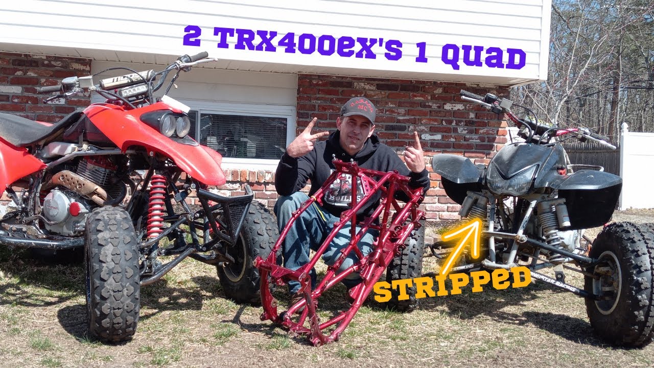 Making 2 Parts Trx400ex's Into 1 Nice 400ex. Part 1