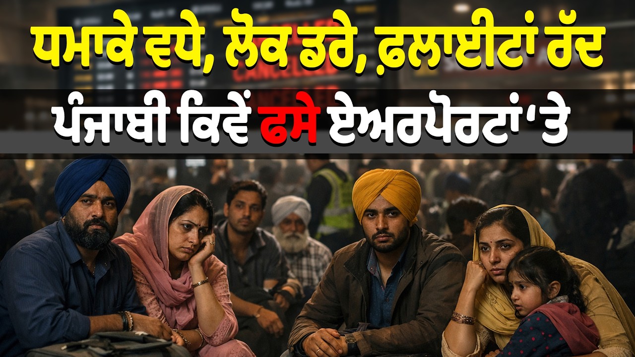 ਧਮਾਕੇ ਵਧੇ, ਲੋਕ ਡਰੇ, ਫ਼ਲਾਈਟਾਂ ਰੱਦ, ਪੰਜਾਬੀ ਕਿਵੇਂ ਫਸੇ ਏਅਰਪੋਰਟਾਂ ‘ਤੇ