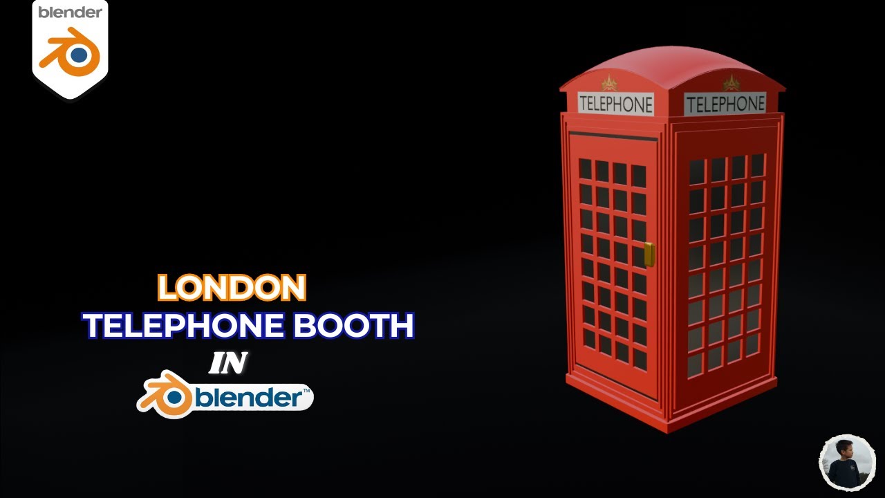 Blender Tutorial | How to make a London Telephone Booth in BLENDER?