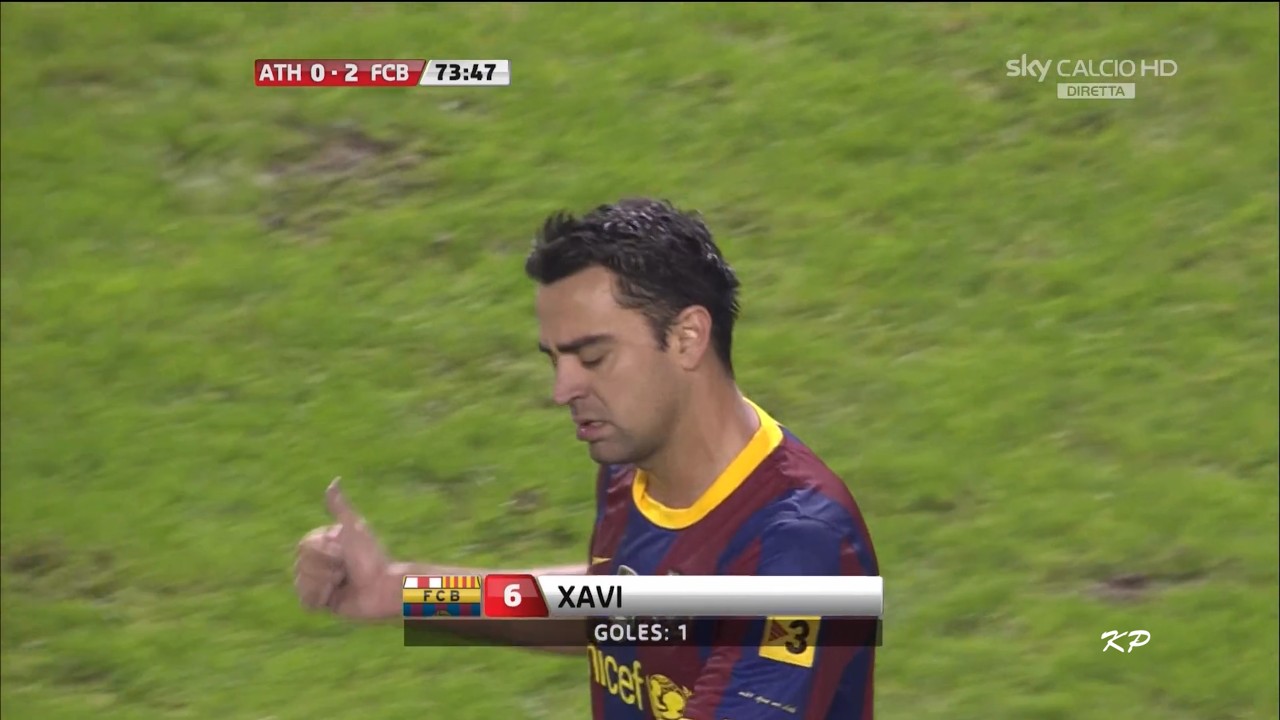 Xavi vs Athletic Bilbao (Away) - La Liga 2010/11: Matchday 5