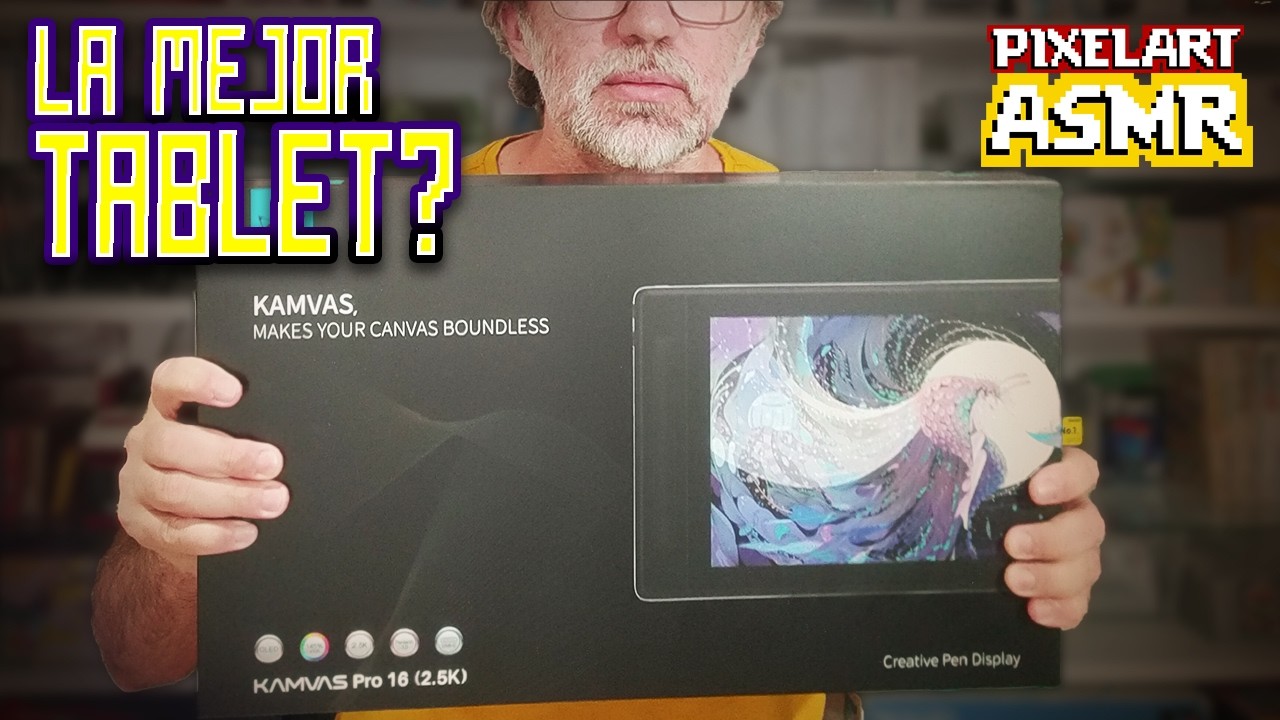 🎧REVIEW ASMR | ¿ES LA HUION KAMVAS PRO 16 LA MEJOR TABLET DE DIBUJO? ¿VALE LA PENA? | UNBOXING 🎨