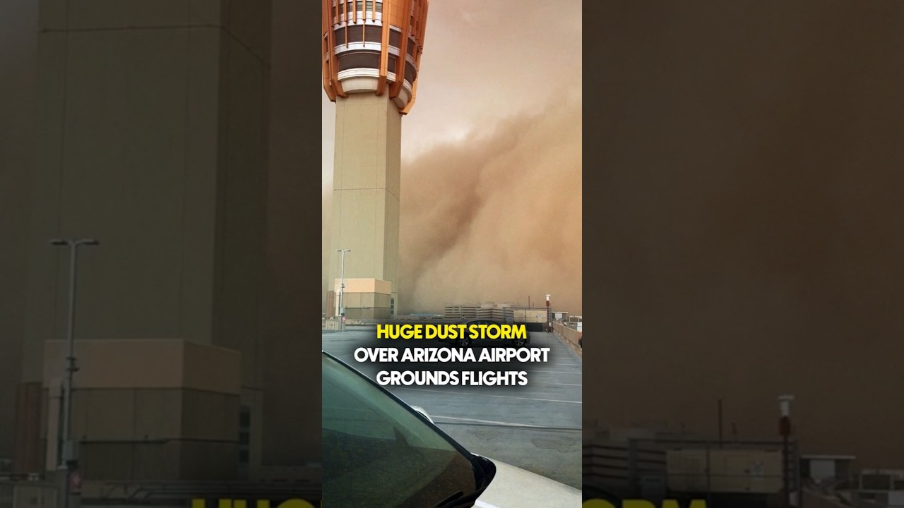 Huge Dust Storm Over Arizona Airport Grounds Flights | Geo News English