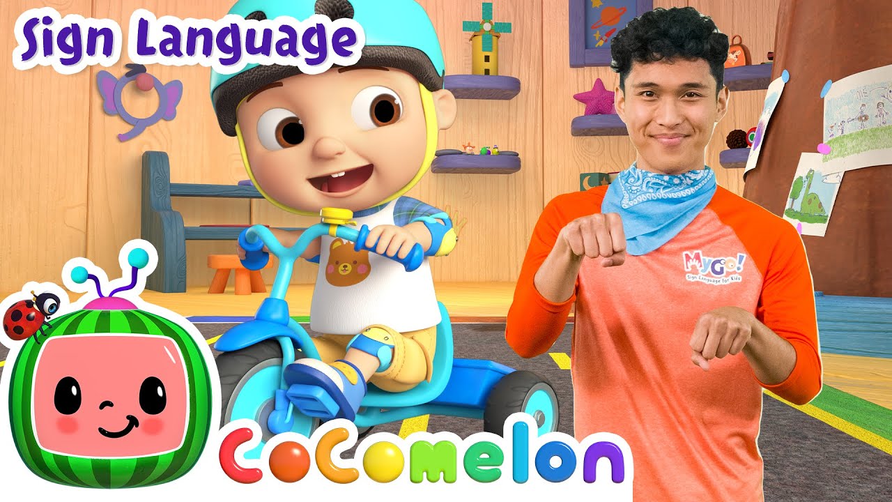 You Can Ride a Bike | CoComelon with ASL | 🖐️ Sign Language for Babies 🖐️