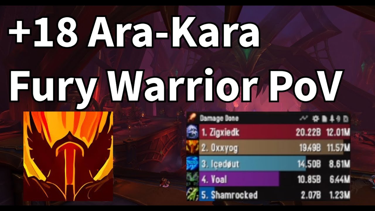 +18 Ara-Kara - Fury Warrior PoV + Commentary - Life Update!
