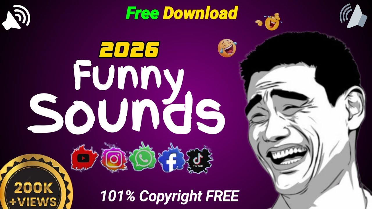 Funny Sound Effects | NO Copyright | Viral Funny Sound Effects For Video Editing New Trending 2025
