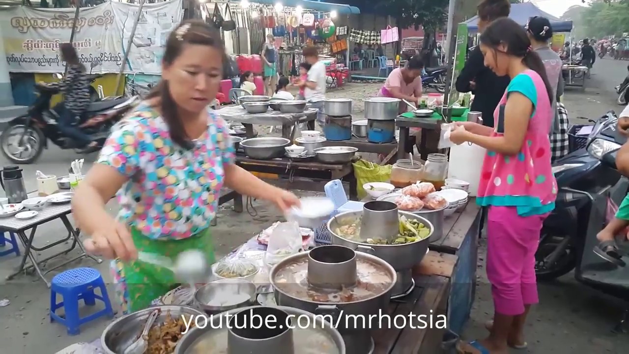 มิตจีนา 15: กินหม้อไฟยักษ์กะฉิ่น Eating big hotpot Myitkyina Myanmar