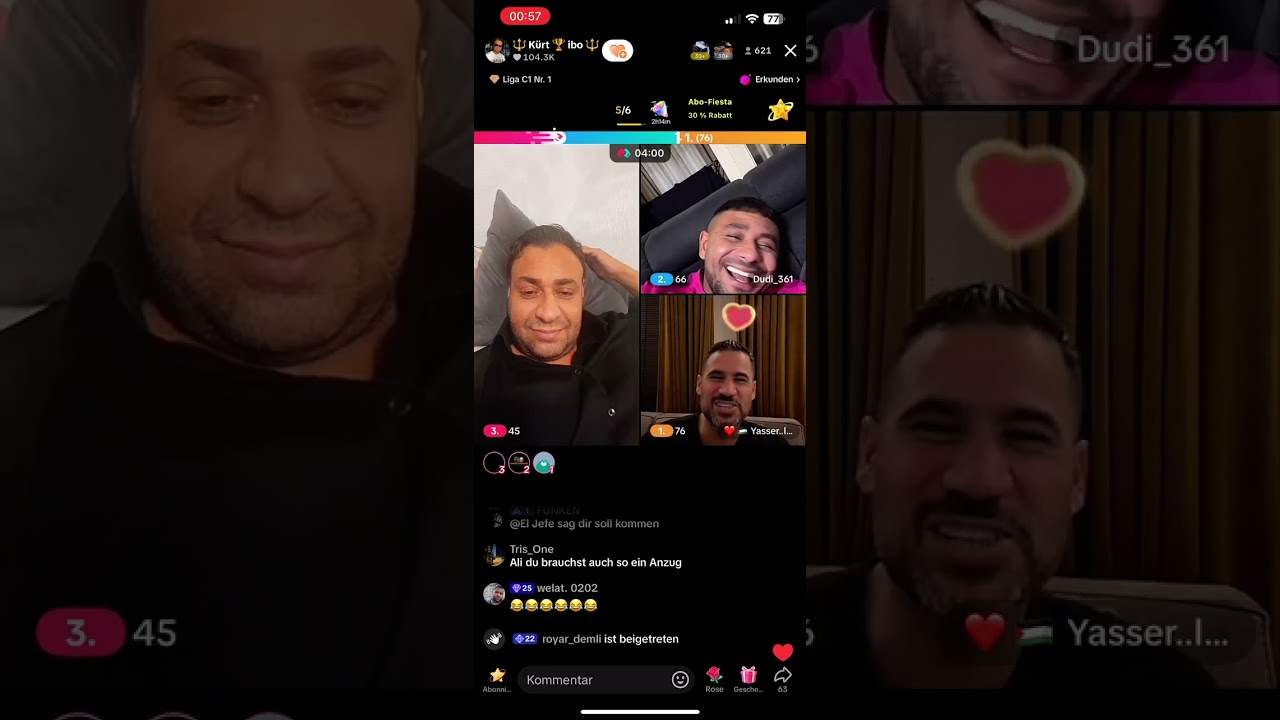 KÜRT IBO WAR LIVE MIT ALI BUMAYE & YASSER ABOU CHAKER & DUDI_361 ZITAT ENDE 😁