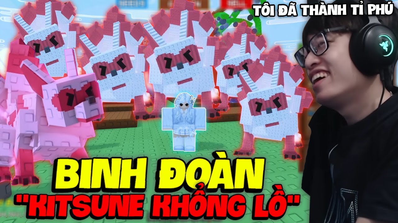 HÙNG AKIRA DÙNG ĐỘI QUÂN KITSUNE KHỔNG LỒ ĐI ĂN TRỘM ĐỂ TRỞ THÀNH TỈ PHÚ TRONG GROW A GARDEN
