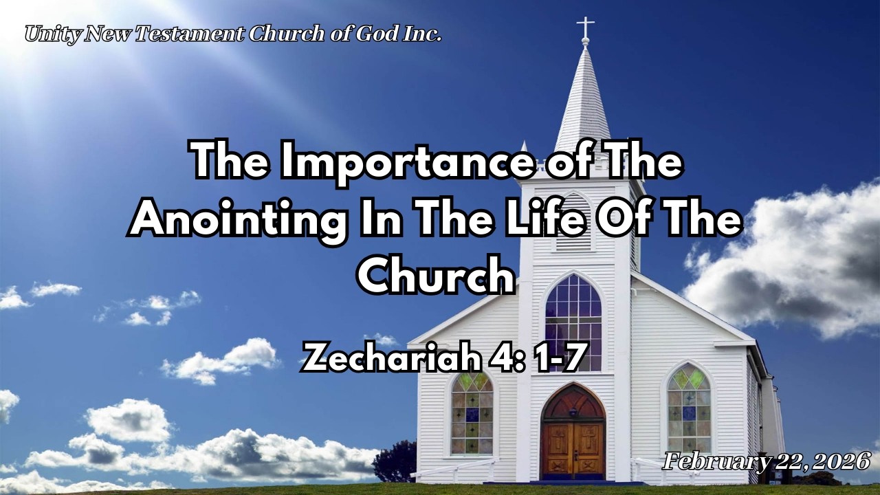 The Importance of The Anointing In The Life Of The Church - February 22, 2026 - LIVE!