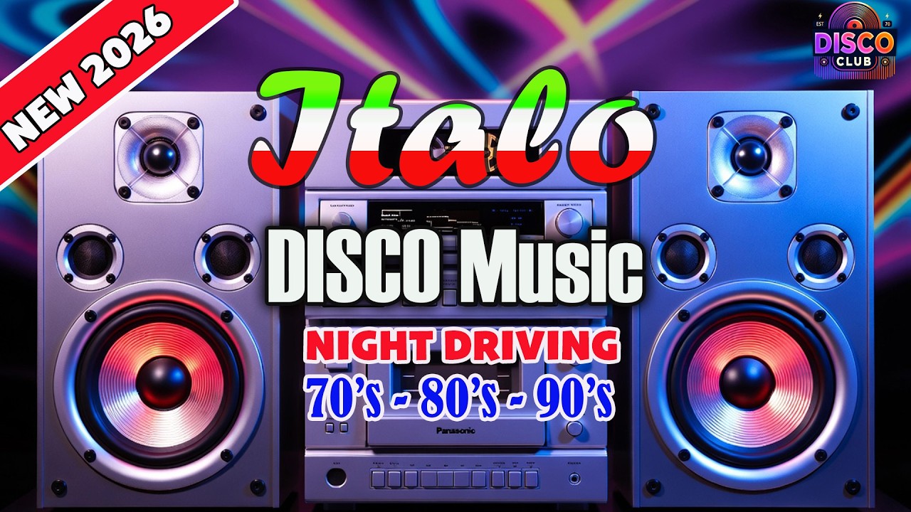 Driving Music Italo Disco|Midnight Love Disco 🌙 Romantic 80s Euro Disco Mix