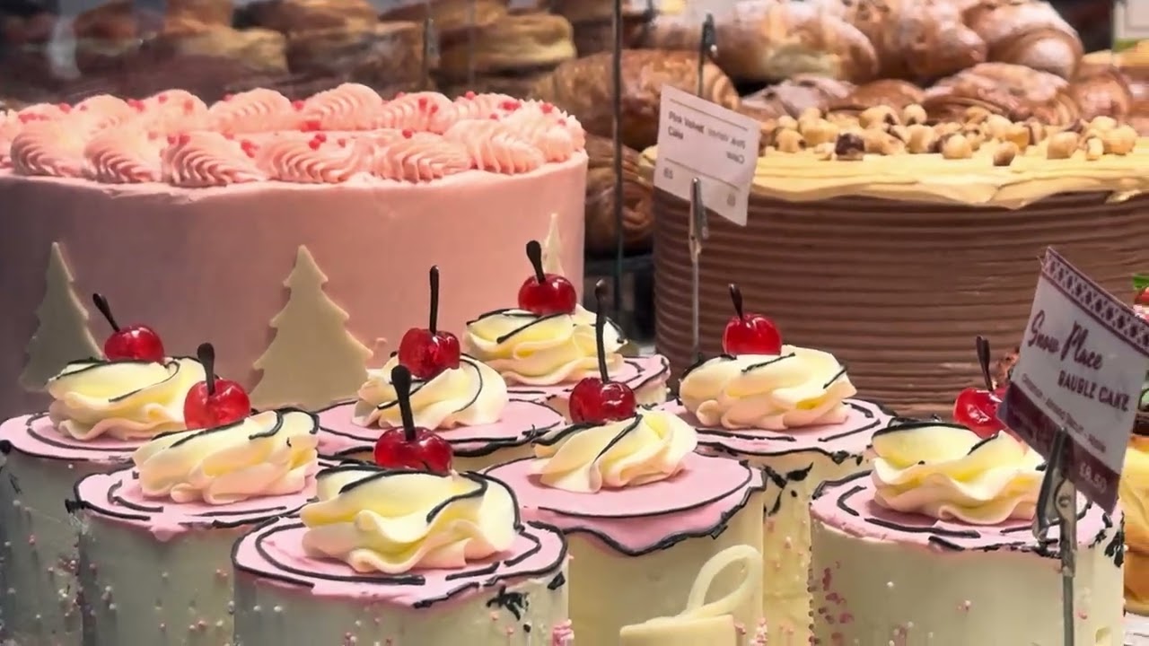 Multiple choices of different delicious cakes 
