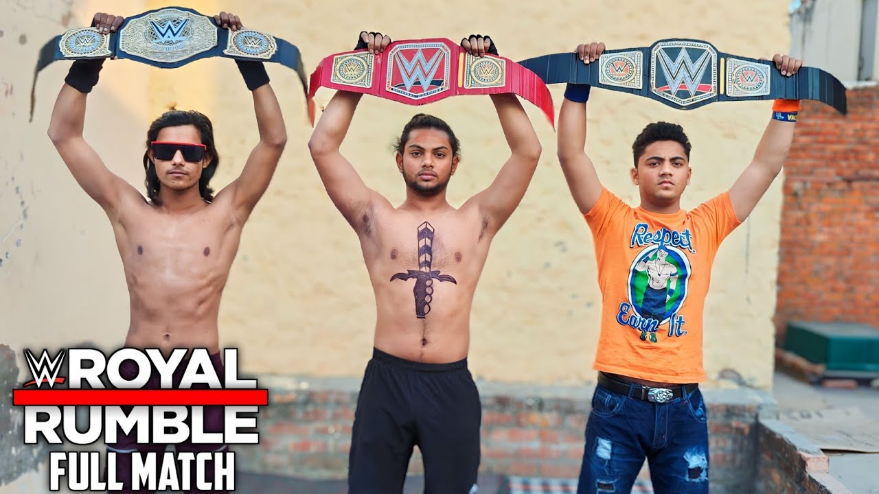 WWE Royal Rumble 2024 | Brock Lesnar vs John Cena vs Seth Rollins Full Match | Backyard Wrestling