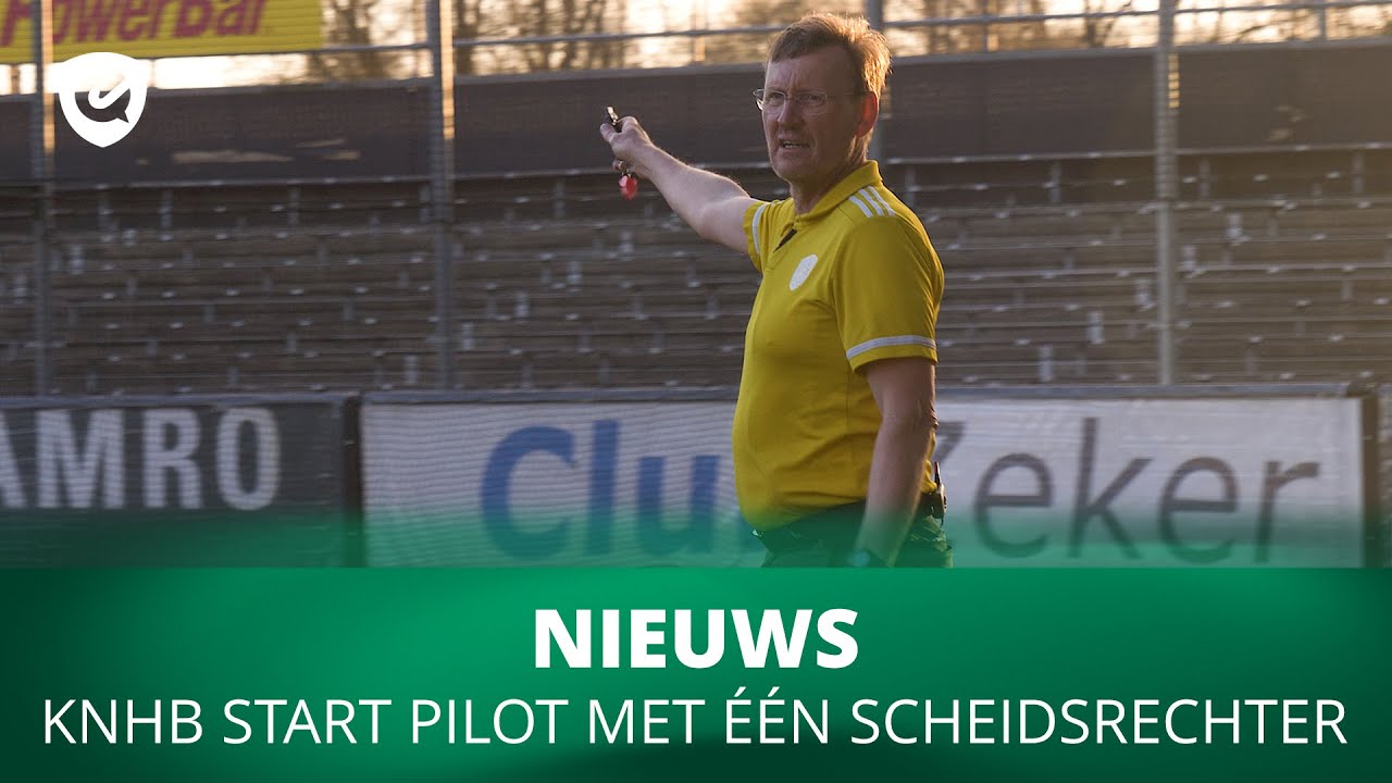 KNHB start experiment: nog maar één scheids bij oudere jeugd