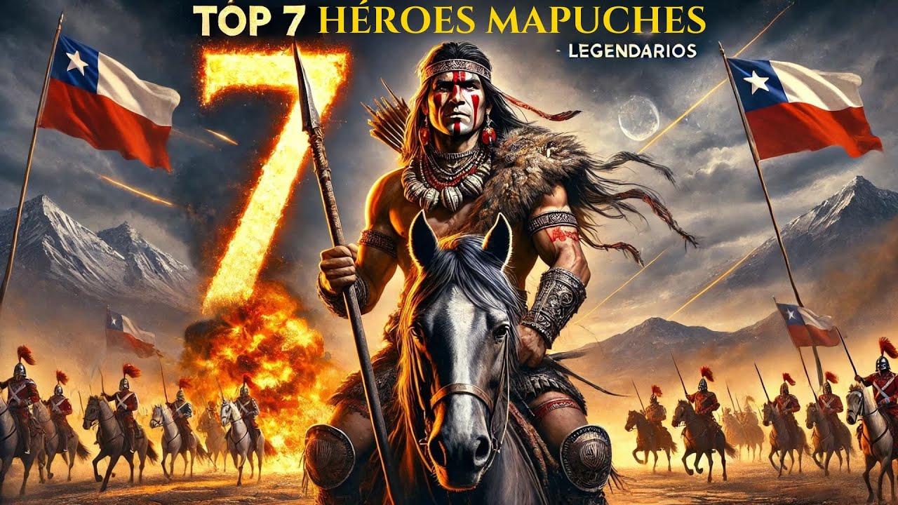 7 Mapuches Guerreros Legendarios de Chile 🇨🇱