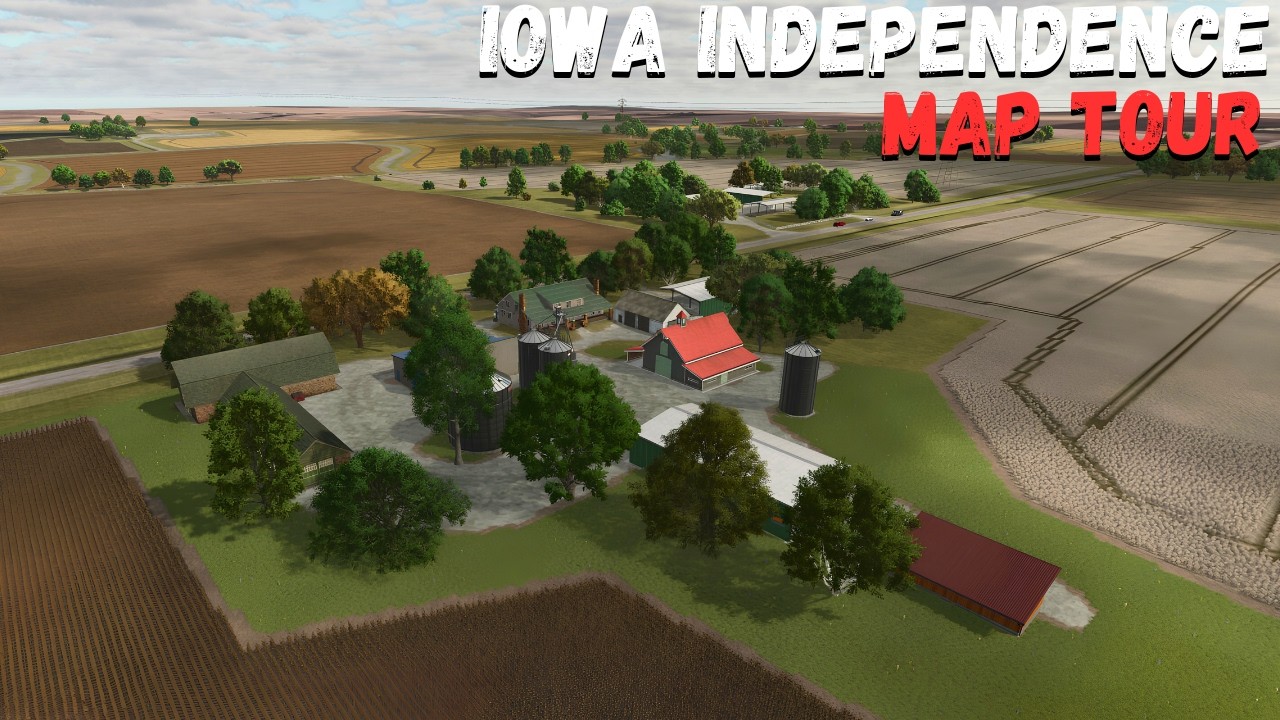 НОВАЯ КАРТА!!! IOWA INDEPENDENCE | Обзор карты в Farming Simulator 25