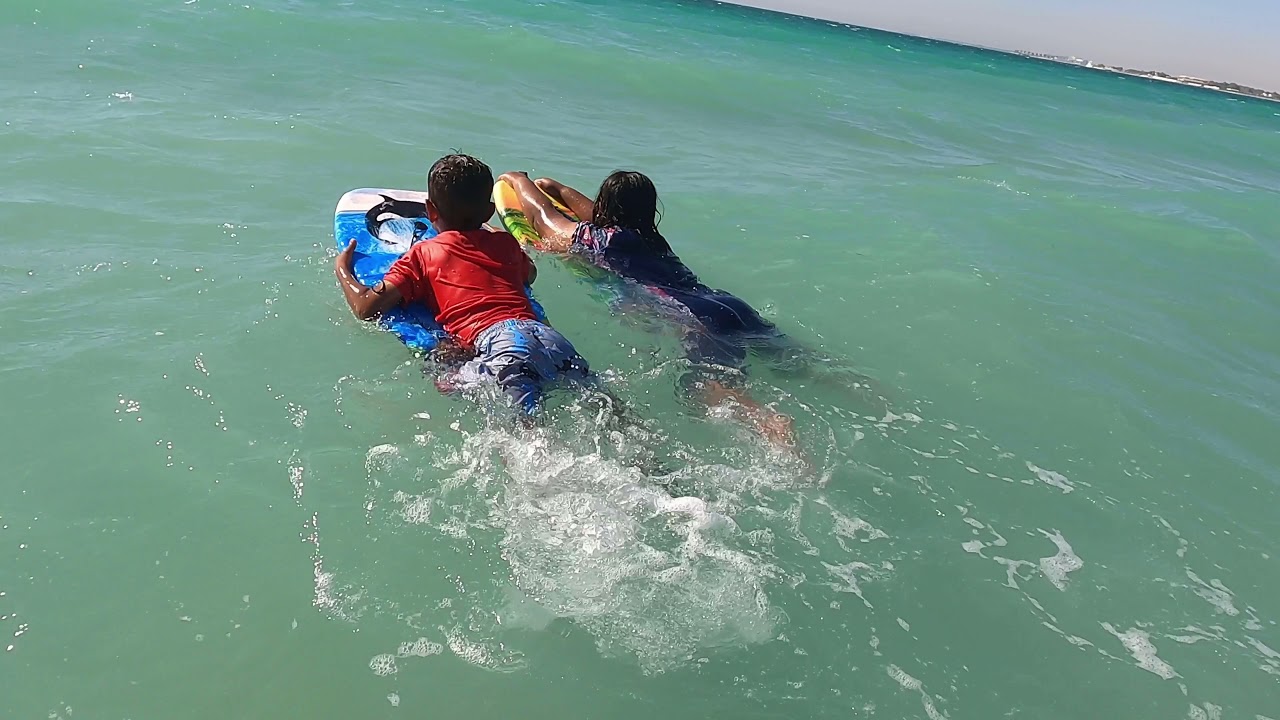 Sea Adventure | Kids Sea Surfing | High Waves | #bahrain #sea #surfing #wave #adventure #fun