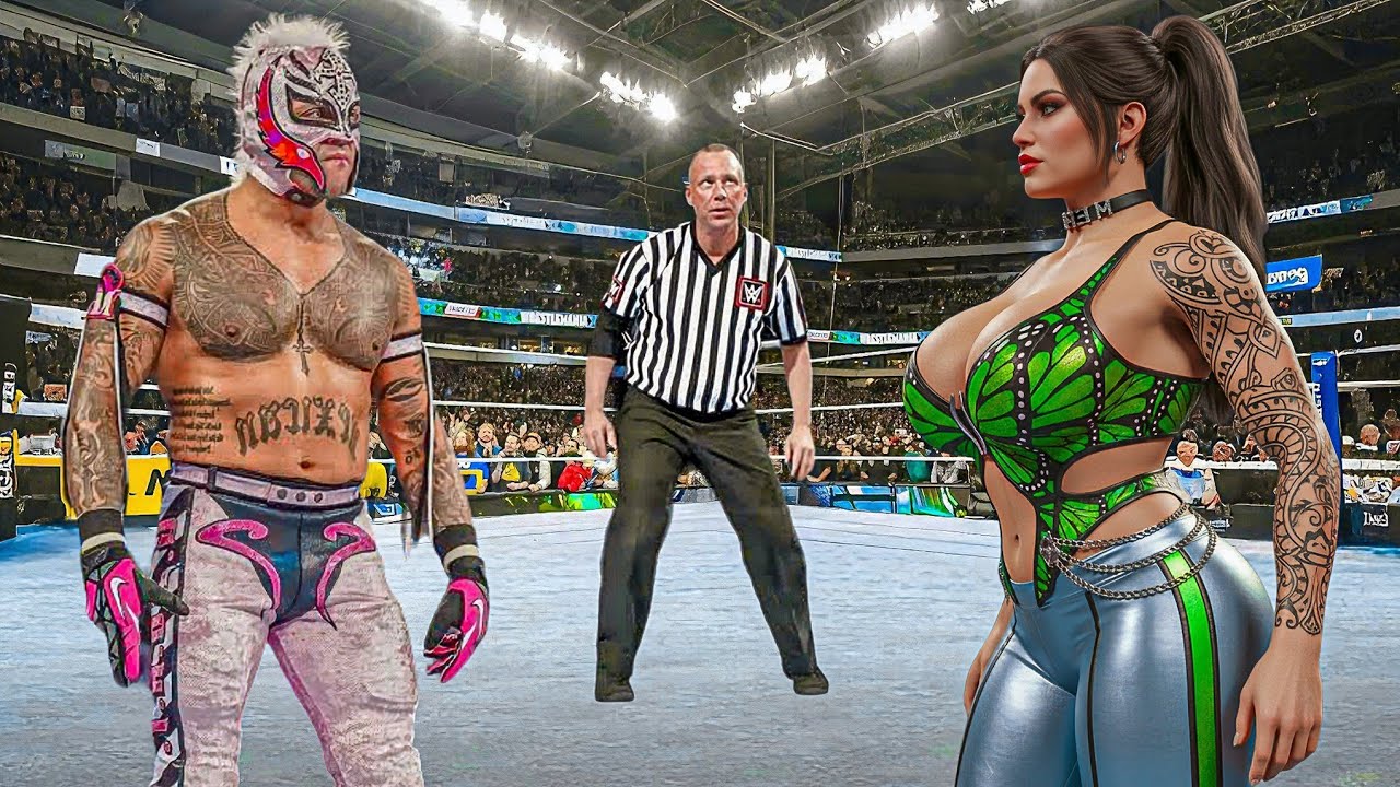 🔥 ПОЛНЫЙ МАТЧ | Рей Мистерио против Айши | Межгендерный матч | WWE 19 февраля 2026 г.