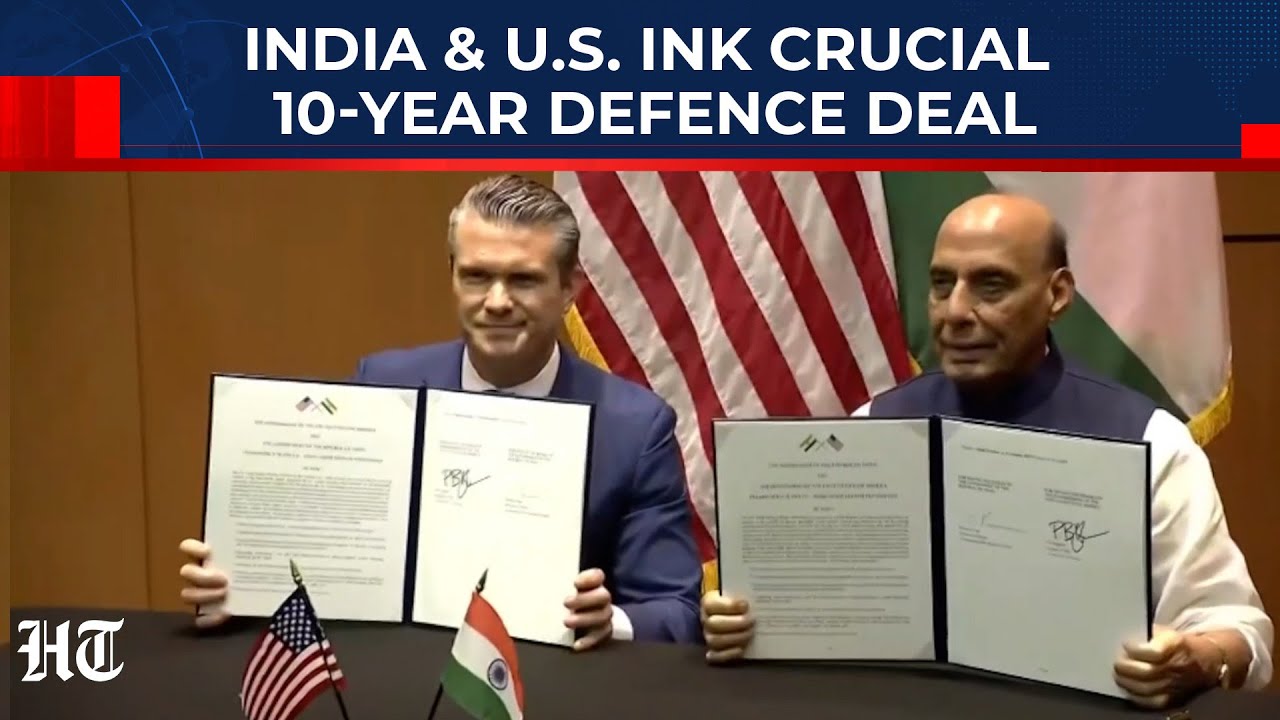 US & India Sign 10-Year Defence Deal Amid Trump Tariffs; &lsquo;Among Most Consequential Relationships&hellip;&rsquo;