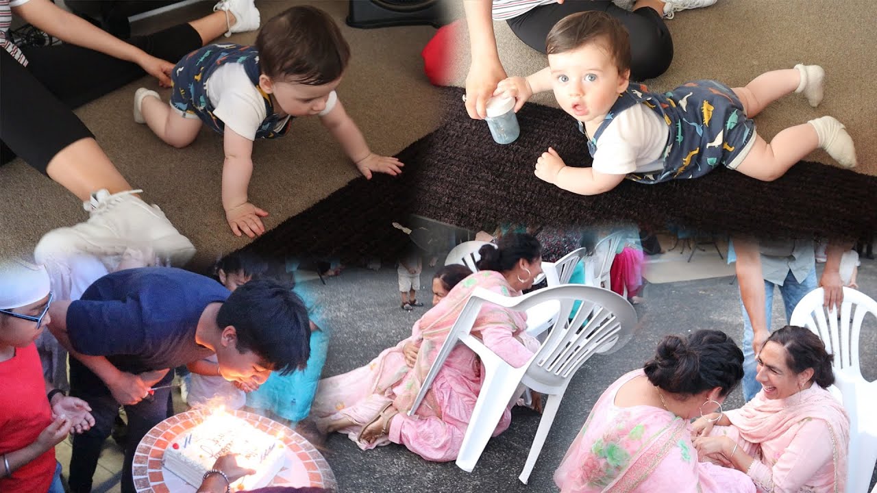 OUR BABY NOAH CRAWLED FOR THE FIRST TIME | Punjabi Birthday Party 🥳