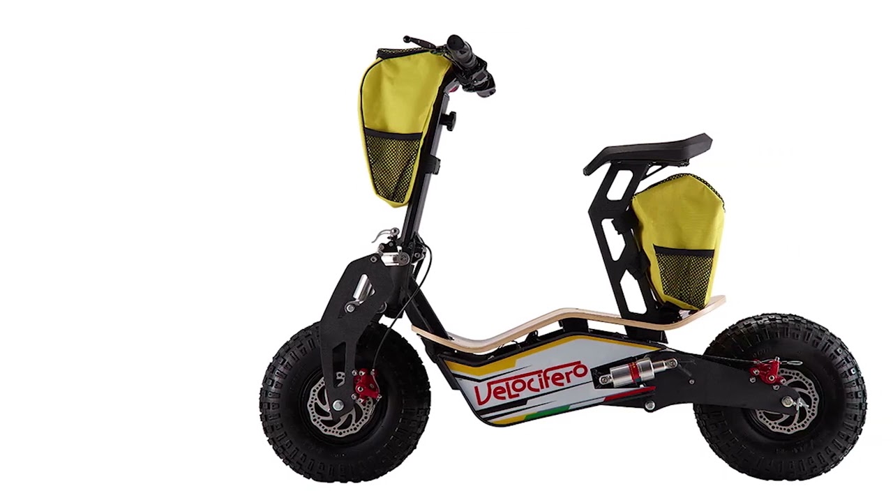 Velocifero Mad MID-Drive EEC 1000W Hub Motor 48V/12ah Electric Scooter, Commuting Scooter, Hub Mobil