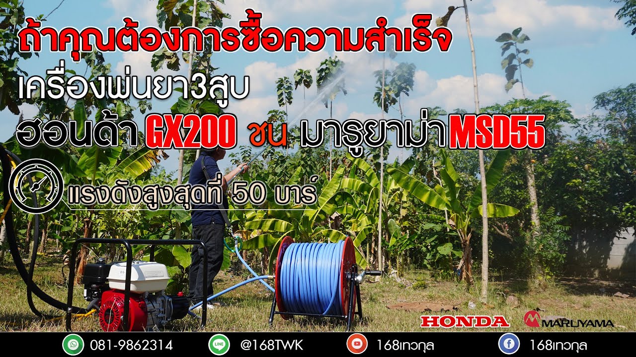 ถ้าคุณต้องการซื้อความสําเร็จ เครื่องพ่นยา3สูบ ฮอนด้าชนมารูยาม่า