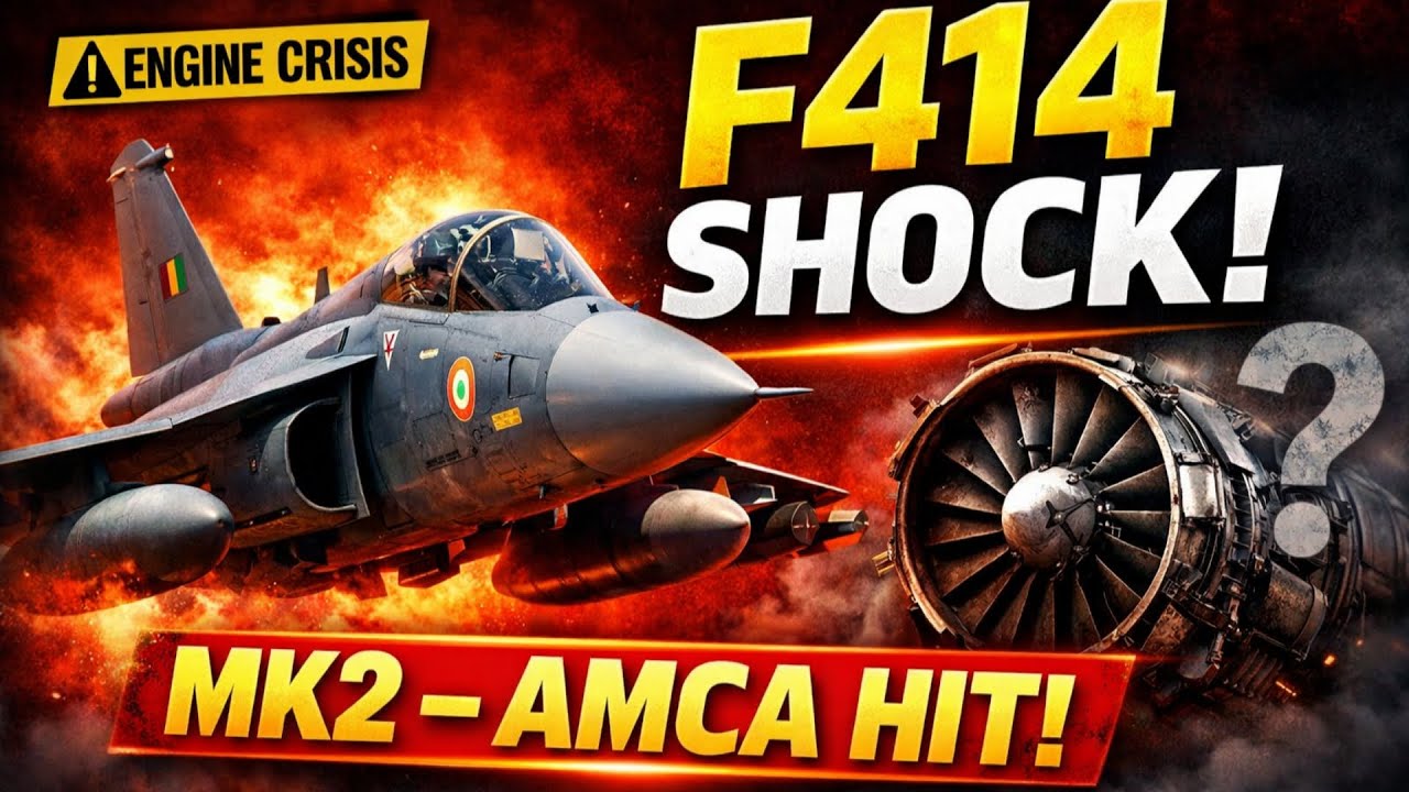 F414 Engine Crisis? 😱 Tejas Mk2 & AMCA का Future खतरे में! | India&rsquo;s Jet Engine Reality 🇮🇳