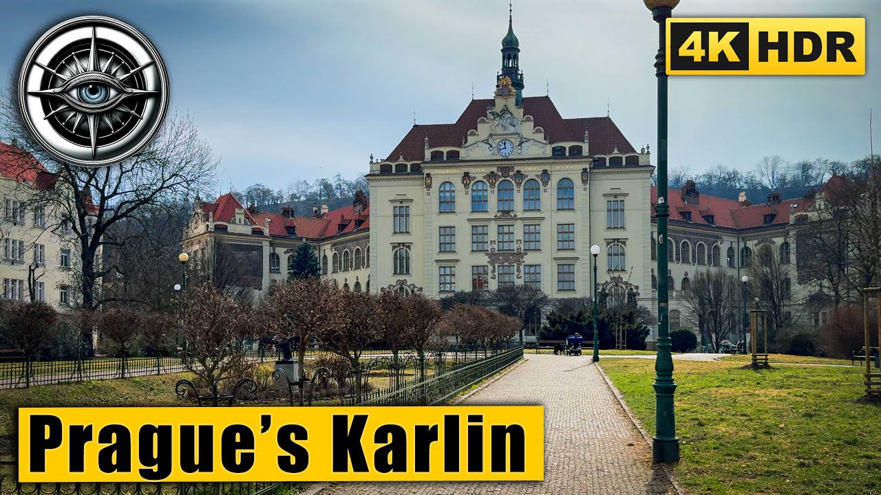 Exploring Prague’s Karlin District 🚶‍♂️ | Hidden Gems & Local Charm 🇨🇿 4K HDR Walk