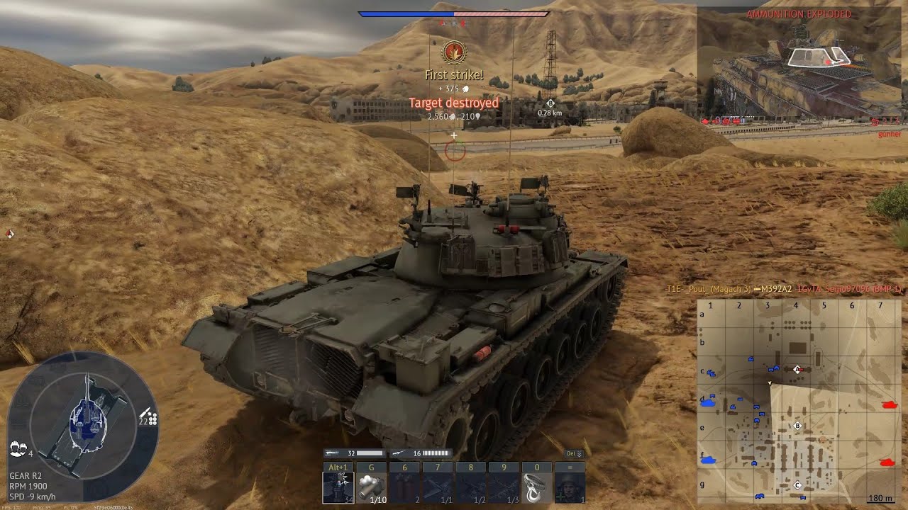War Thunder; Magach 3; Ground battles at higher BRs are usually dominated by one team; Ground Arcade