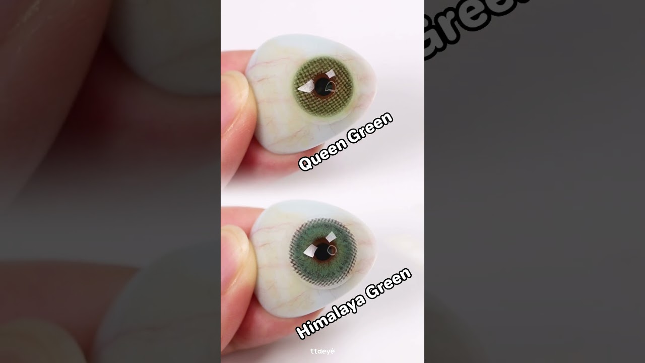Green contact lens collection💚
