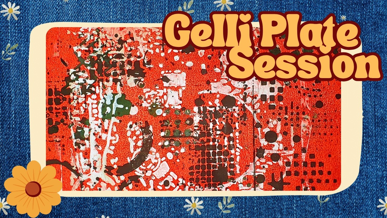 Colorful Layered Prints – Acrylic Gelli Plate Flow | Relax & Create