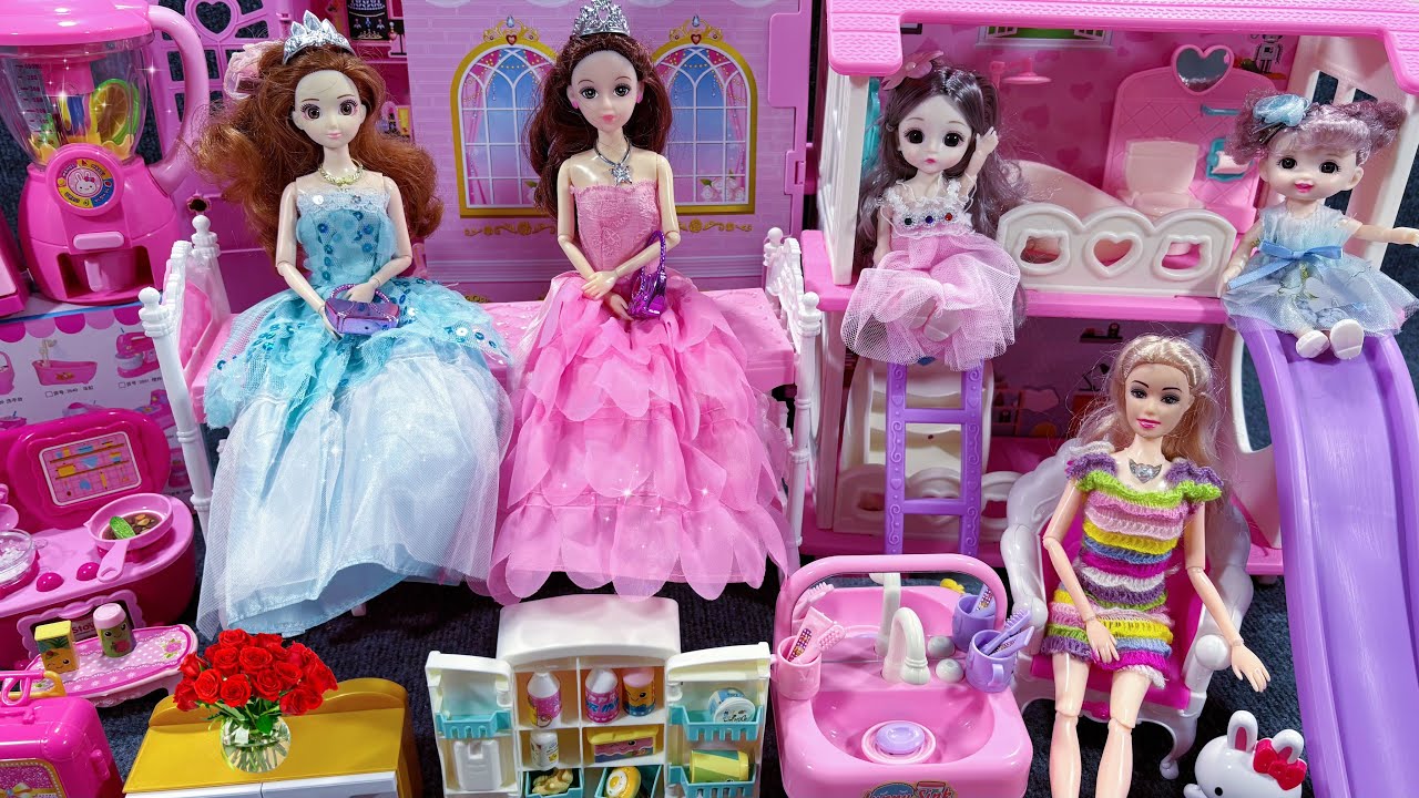 13 Minutes Satisfying with Unboxing Cute Princess House & Cozy Bedroom CollectionToys Review | ASMR