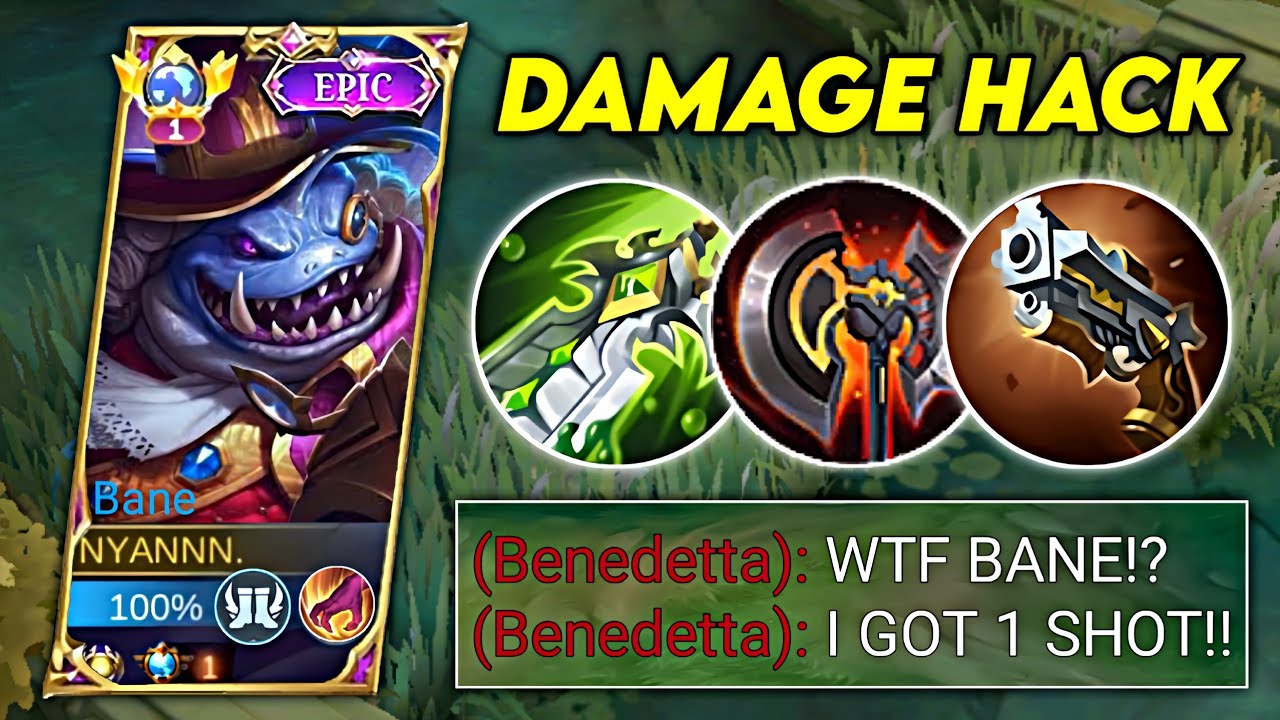 НОВАЯ СБОРКА ЛУЧШЕГО 1 ХИТА ДЛЯ BANE JUNGLE!! 99% СЛОМАНО! (Попробуйте!) - MLBB