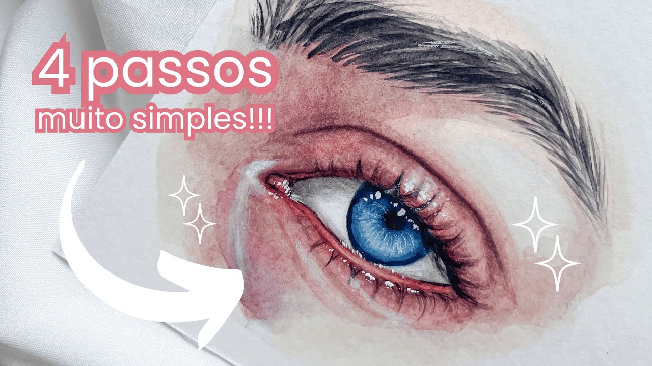 Como pintar olho com aquarela (em apenas 4 passos)
