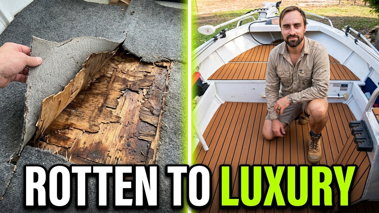 Complete Boat Deck Rebuild DYI | EVA Foam Flooring