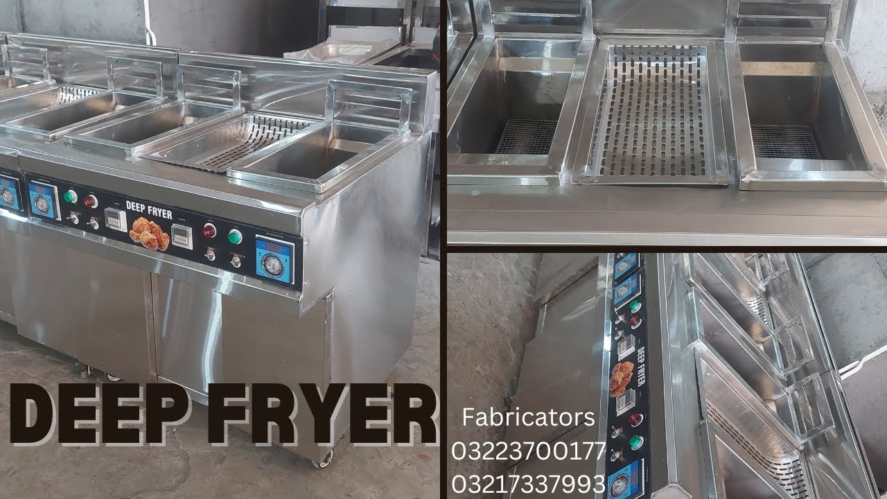 Deep Fat Fryer: Double Well Center Sizzling Fryer with Automatic Blower (16-Liter Model)