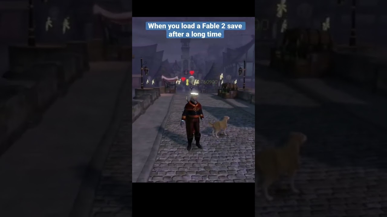 Money when you load a Fable 2 save after a long time #shorts #fable