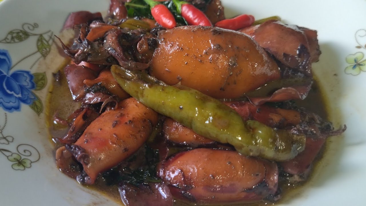 ADOBONG PUSIT SA GATA. Sabaw palang ulam na |Cooking ala Zen