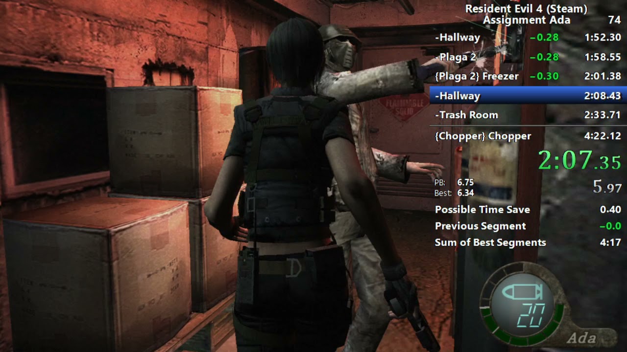 RE4 Assignment Ada 4:18.95 [Steam 60fps]