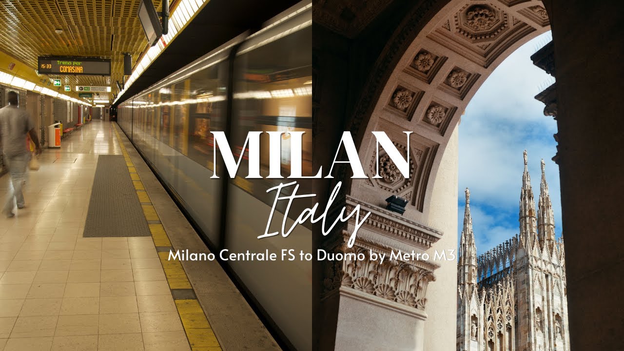 MILAN, ITALY 🇮🇹 | Metro Line M3 from Centrale FS to Duomo | #milan #italy #travel #vlog