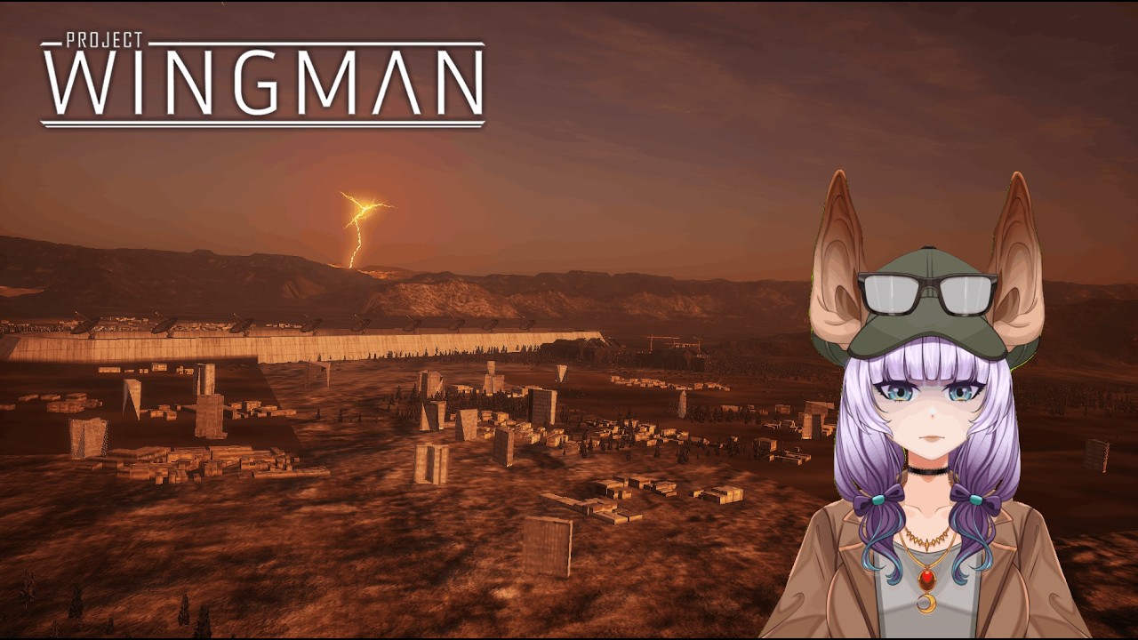Vtuber flies over a wasteland | Project Wingman Playthrough #17 | No Respite