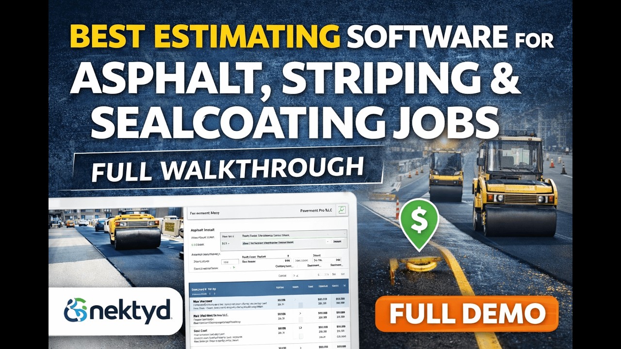 Asphalt, Striping & Sealcoating Estimating Software (Step-by-Step Demo)