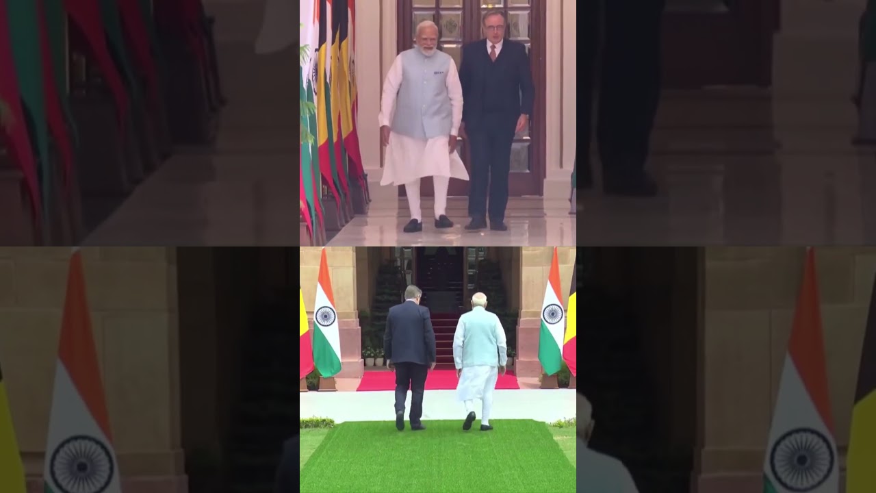 Watch: PM Modi Meets Belgian Counterpart Bart De Wever In Delhi During His Maiden India Visit