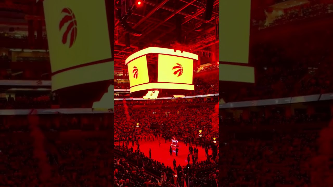 Raptors vs 76ers starting lineup and raptors intro