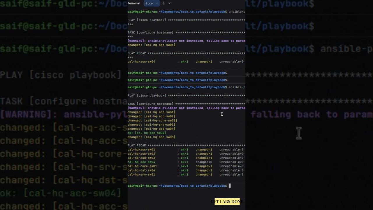 🔥Переименуйте 7 коммутаторов Cisco за 10 секунд с помощью Ansible