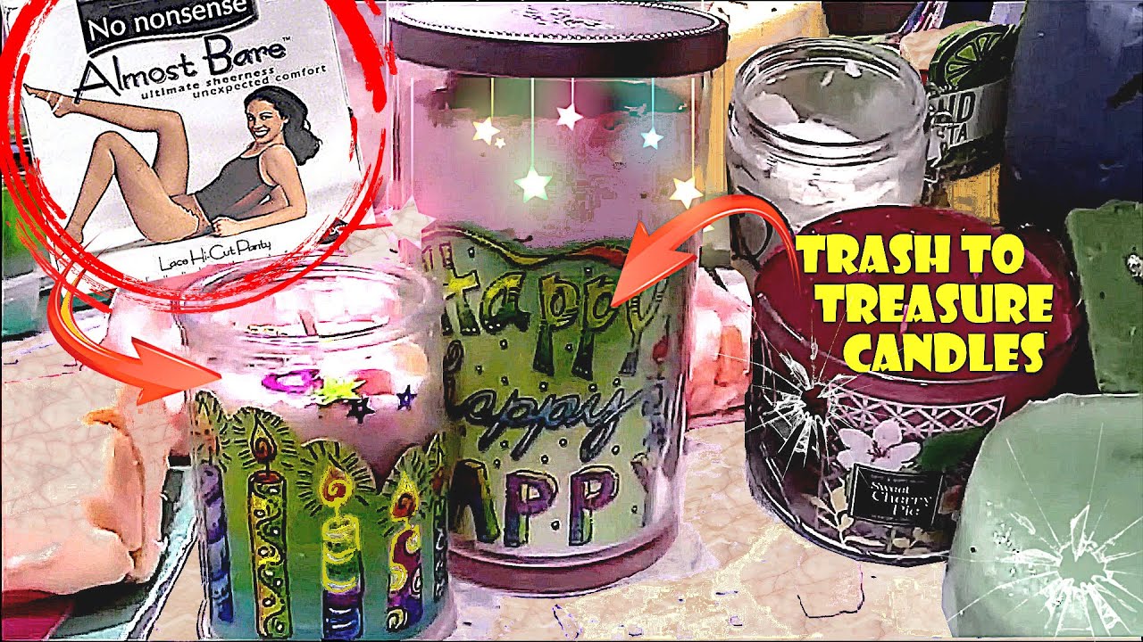 IF You're Not Using Pantyhose To Recycle Your Old, Dirty Candles  -You're Doing it WRONG!