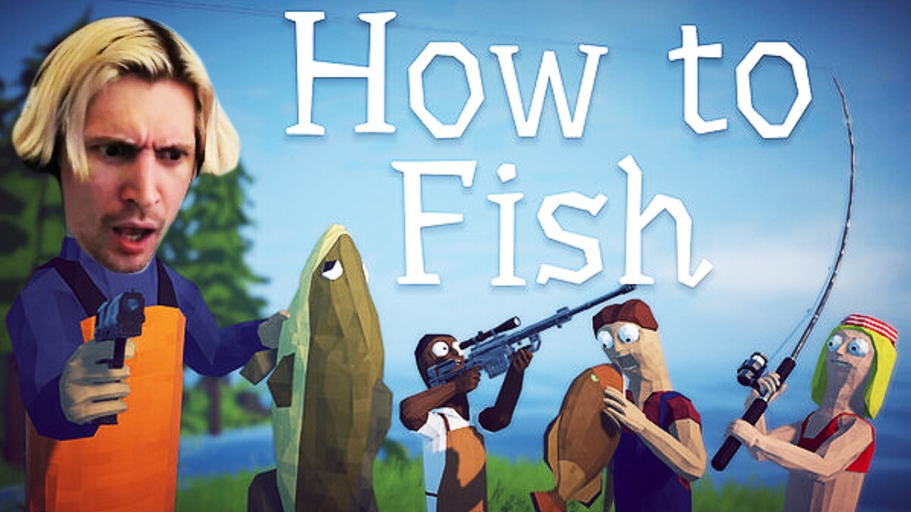 xQc Plays HOW TO FISH with Friends!
