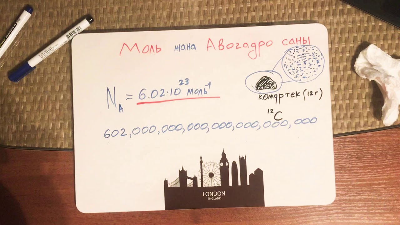 ОРТ Химия. Моль жана Авогадро саны. 10-Сабак.