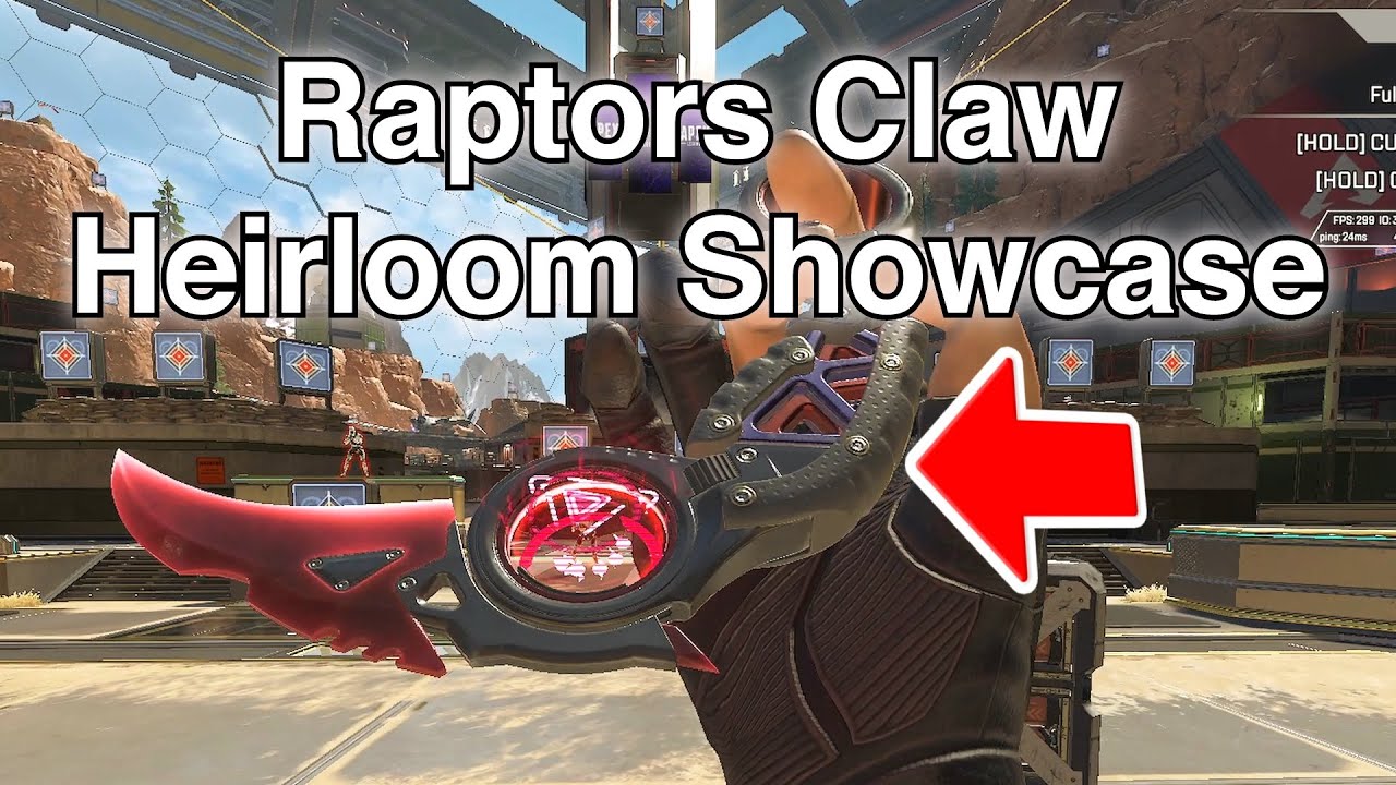 Демонстрация анимации Raptors Claw Heirloom из 23-го сезона Apex Legends