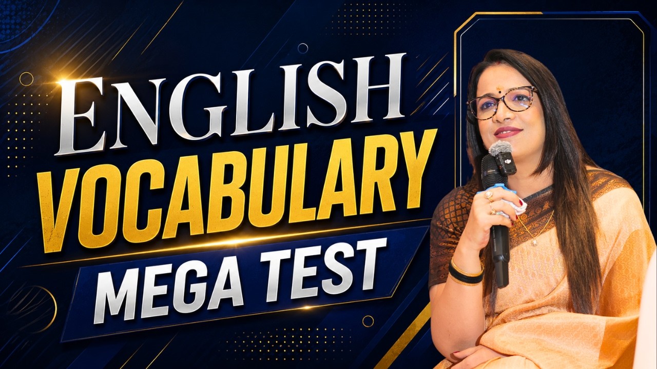 English Vocabulary Mega Test  | SSC CGL, Steno 2026 | by Rani Ma'am