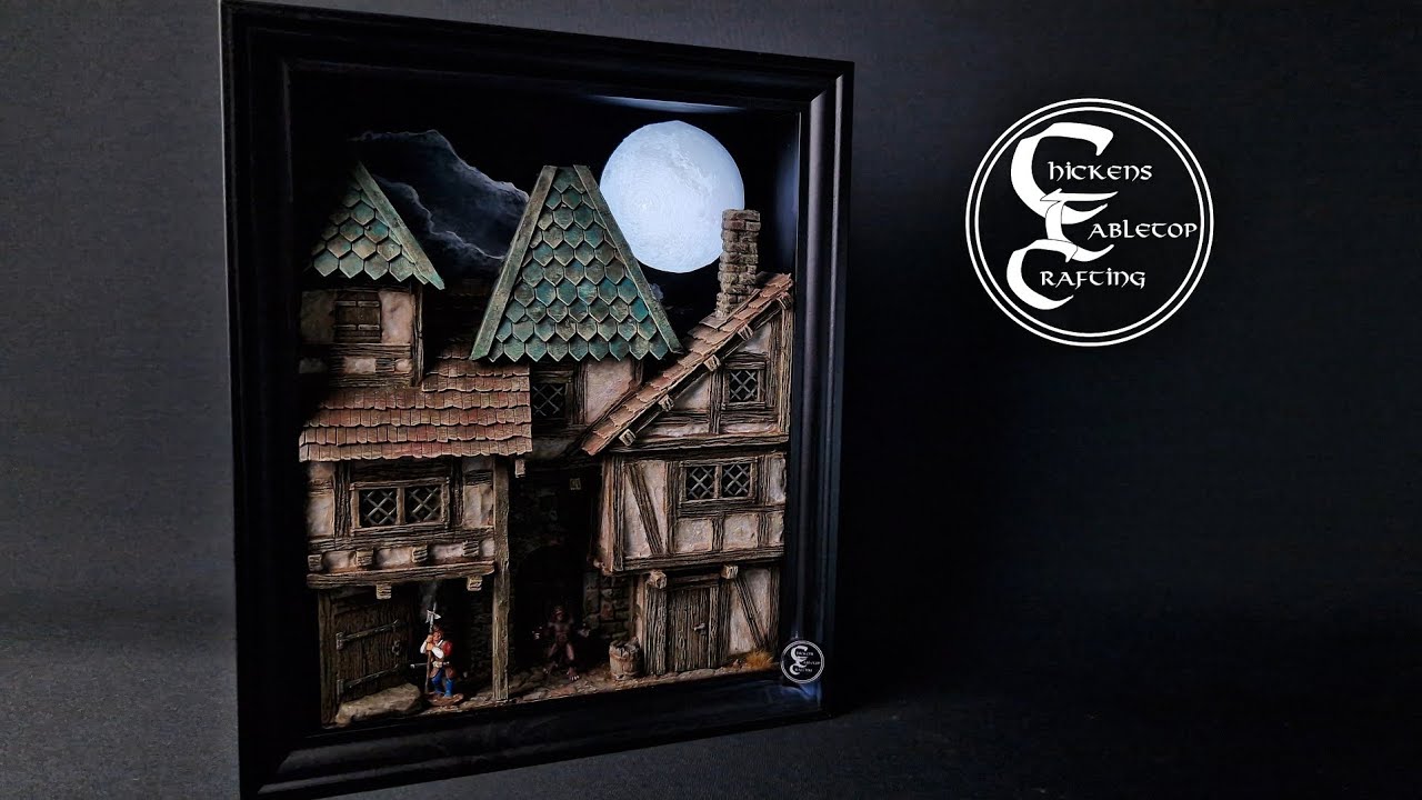 Building a picture frame diorama 